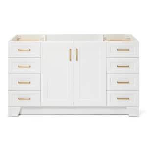 Taylor 60 in. W x 21.5 in. D x 34.5 in. H Freestanding Bath Vanity Cabinet Only in White