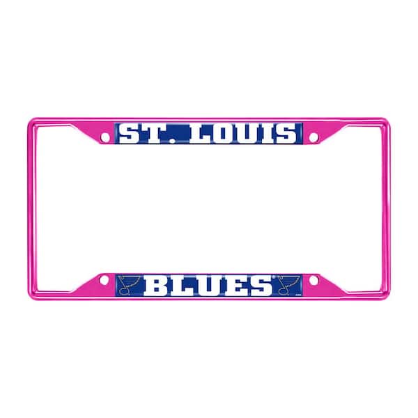 FANMATS Universal Fit NHL - St. Louis Blues License Plate Frame - Pink