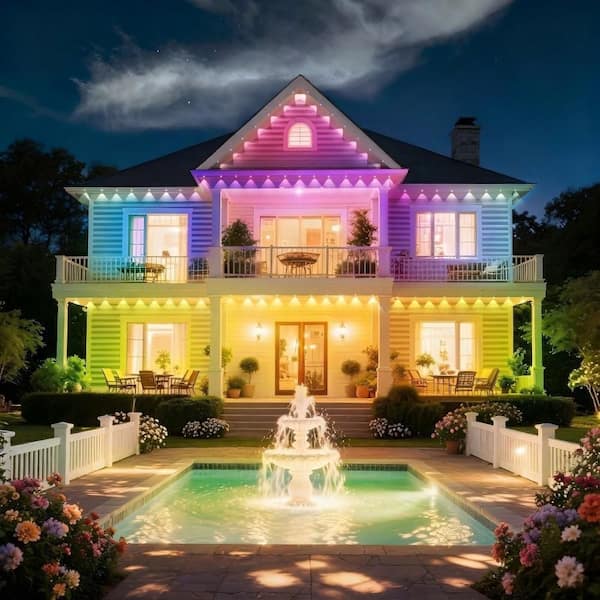 Honbei 150 ft. with 108 Lights Indoor/Outdoor Plug-in Integrated