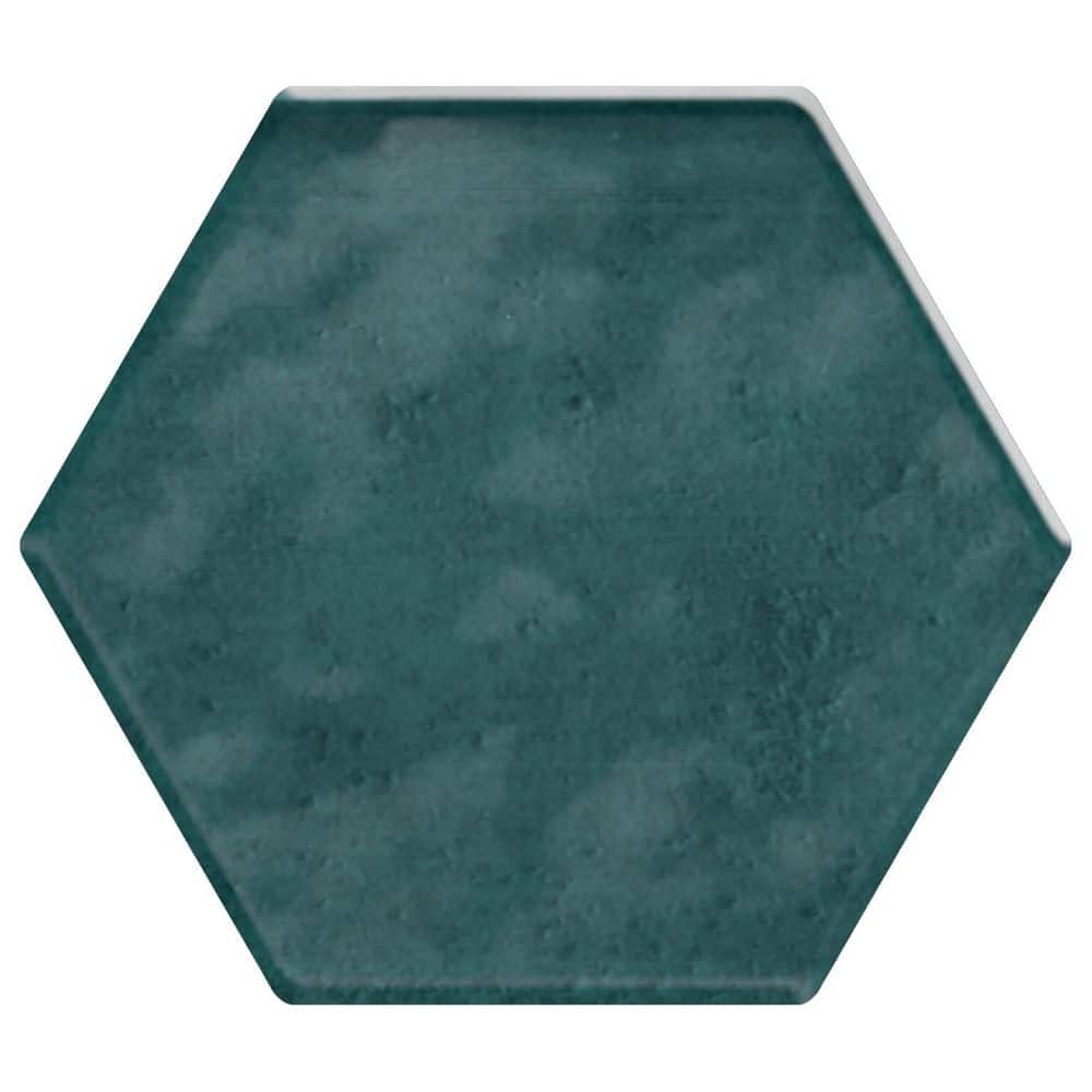 Mesmerist Mystique 4 in. x 4 in. Glossy Ceramic Hexagon Wall Tile (3 sq. ft. /case) price history on PriceWatchPro