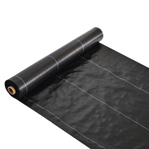 Tunearary 4 ft. x 250 ft. 3.2 oz. Dual-Layer Weed Barrier Landscape Fabric，Garden, Greenhouse, Pathway, Orchard, Weed Control