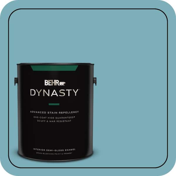BEHR DYNASTY 1 gal. #520F-4 November Skies Semi-Gloss Enamel Interior Stain-Blocking Paint & Primer