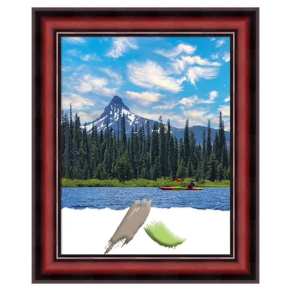 Amanti Art Rubino Cherry Scoop Wood Picture Frame Opening Size 11 x 14 in.