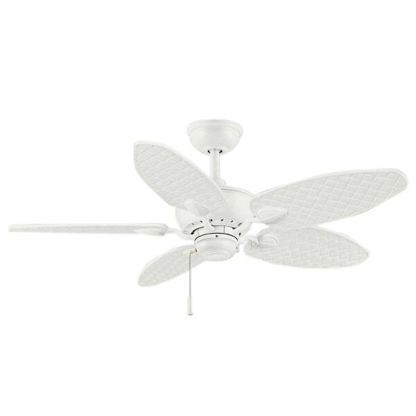 Hampton Bay Largo 48 in. Indoor/Outdoor Matte White Ceiling Fan