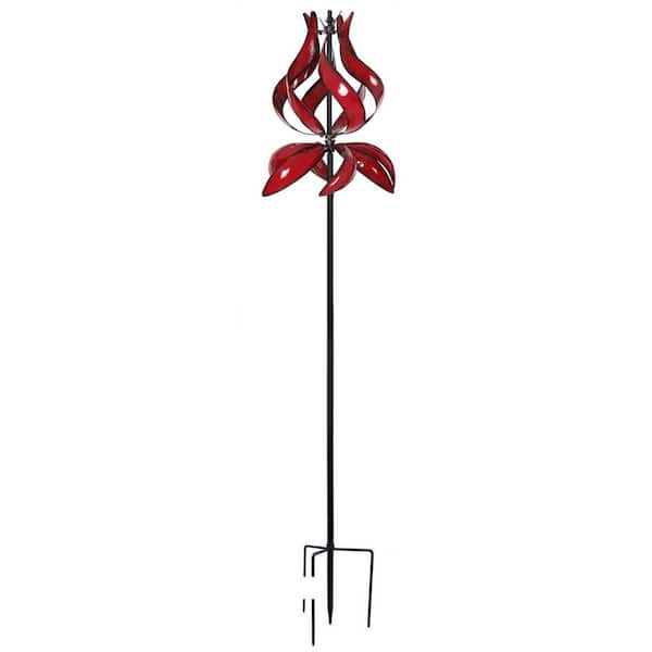 87in. H Yard Garden Wind Spinners-Large Outdoor Metal Wind Spinners with Stak