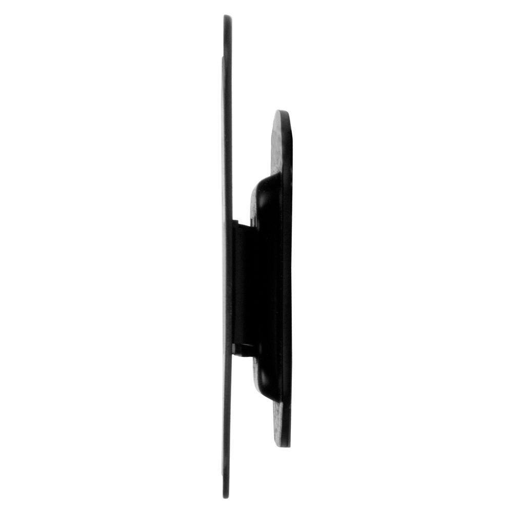 Black Powder-Coated Steel Fixed TV Wall Mount for 25" TVs