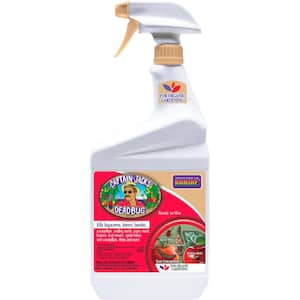 Captain Jack's Deadbug Brew Ready-to-Use Spray, 32 oz. Outdoor Insecticide and Mite Killer for Organic Gardening