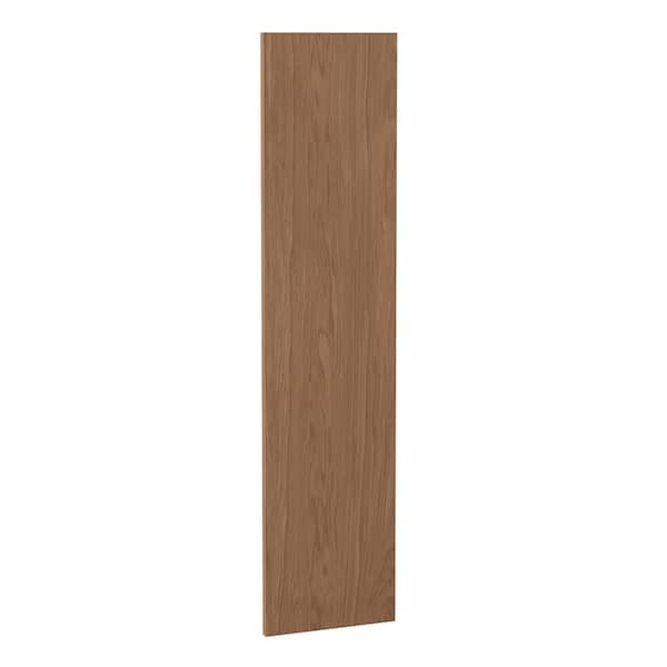 Hampton Bay Sinclair 11.25 in. W x 48 in. H x 0.75 in. D Universal Panel in Shaker Saddle Oak