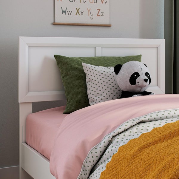 AFI Sophia White Solid Wood Twin Headboard