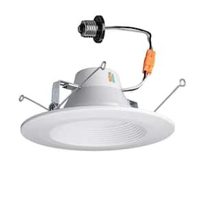 5 in./6 in. Selectable Integrated LED Recessed Trim Downlight 800 Lumens Color Changing CCT 3000K 4000K 5000K Dimmable