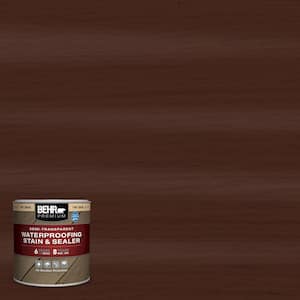 8 oz. #ST-117 Russet Semi-Transparent Waterproofing Exterior Wood Stain and Sealer Sample