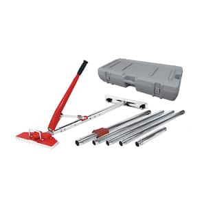 8-Piece Power-Lok Carpet Stretcher Kit with 17 Handle Locking Positions and Rolling Case for Stretching up to 23.5 ft.