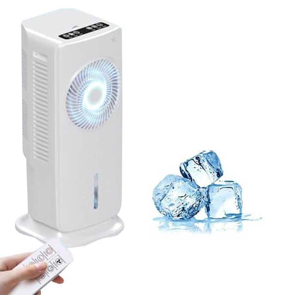 Portable Air Conditioner Cools Evaporative Fan w/ 3 Speeds 3 Modes, Remote, 4 Ice Packs, 12H Timer, 1.5 Gal Water Tank