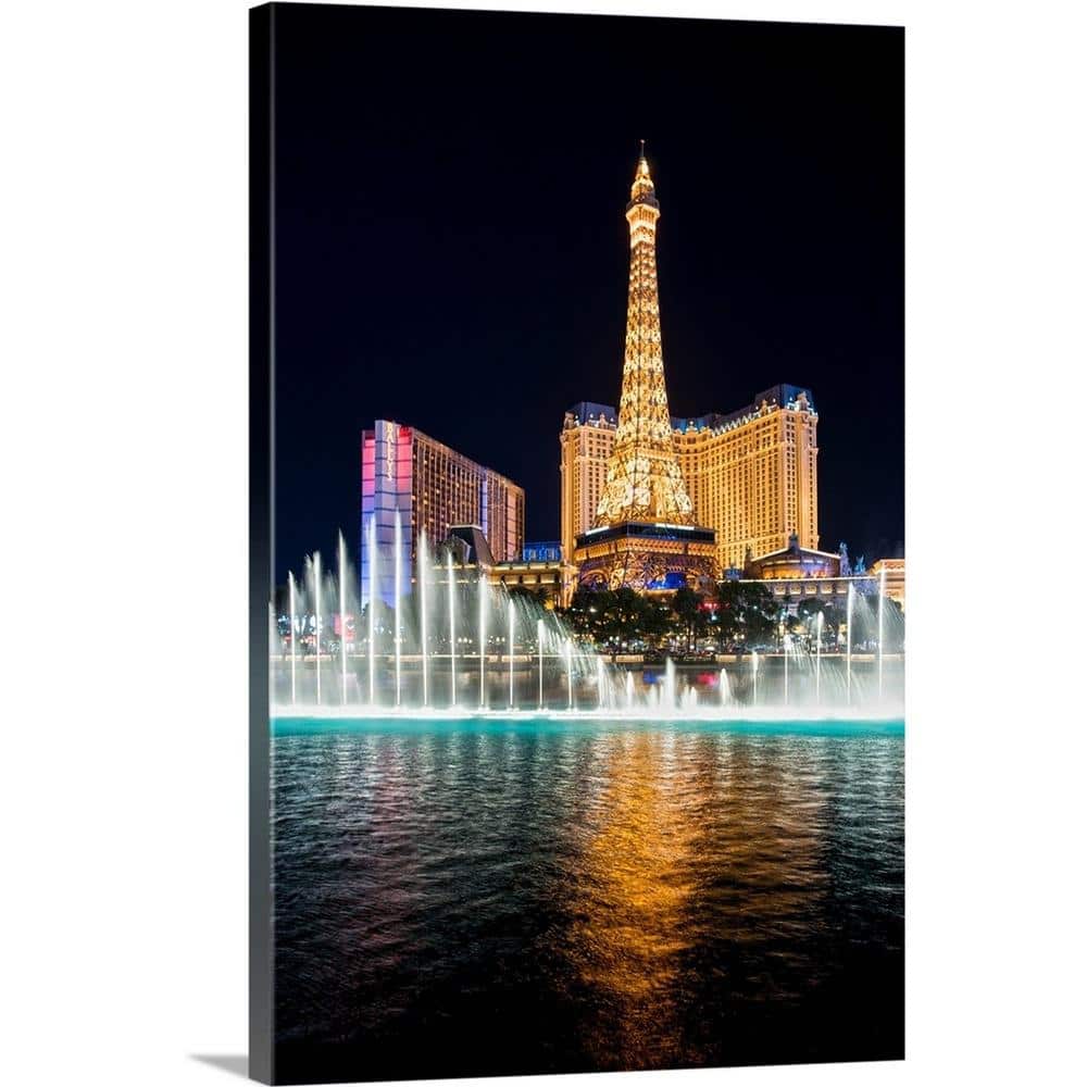 GreatBigCanvas Bellagio Water Show, Eiffel Tower, Las Vegas by