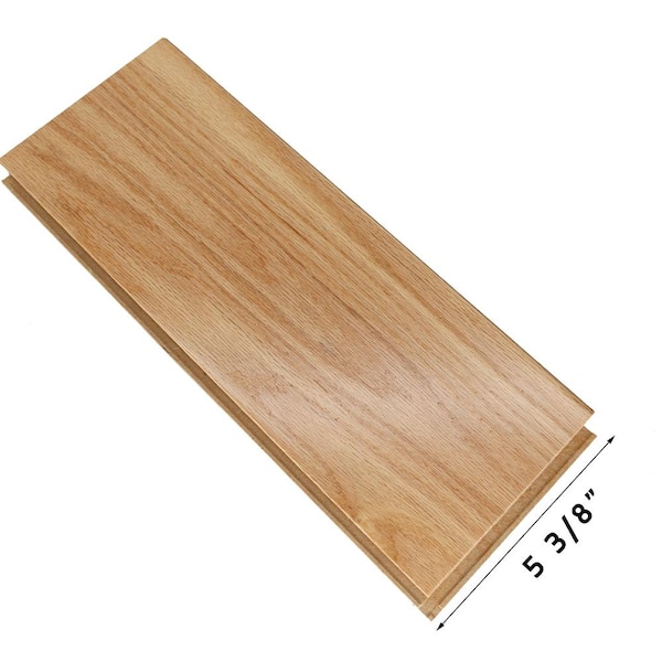 Home Decorators Collection Natural Red Oak 3/8 in. T X 5.375 in. W Click Lock Smooth Engineered Hardwood Flooring (27.5 sq.ft./case)