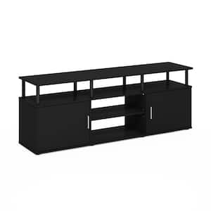 Jensen 63 in. Americano/Black TV Stand with 2-Doors Fits TV's up to 70 in.