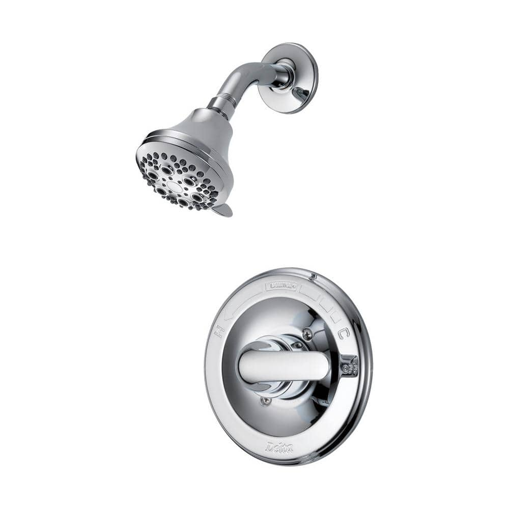 Delta Classic Single-Handle 5-Spray Shower Faucet with Stops in Chrome (Valve Included), Grey