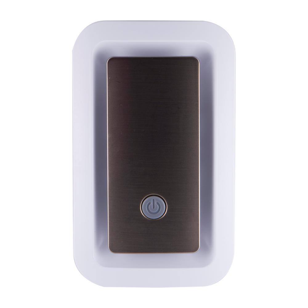Buy LED Brushed Nickel Amber Glow SleepLite Night Light Online at
