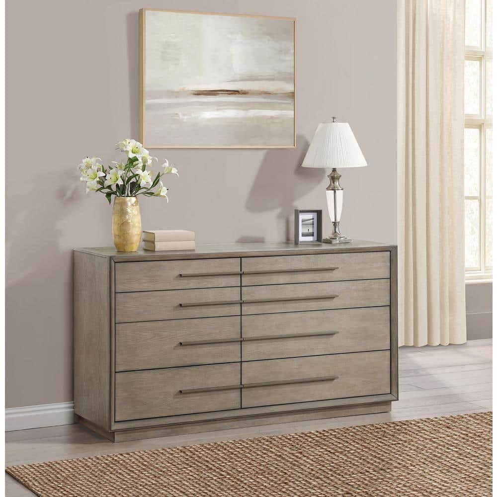 Coaster Durango Taupe Oak 8-drawer 70 in. Dresser Cabinet 223273