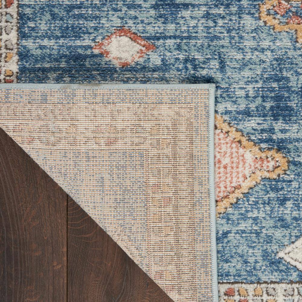 Concerto Moroccan Blue Rectangular Area Rug 2'2" x 3'9"