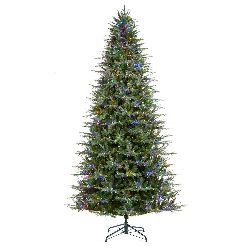 11 ft. Pre-Lit Green Full Fir Artificial Christmas Tree with 3200 Warm White/Multi-color Horse Race LED Lights price history on PriceWatchPro