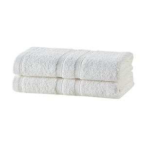 Bleach Friendly Quick Dry, 100% Cotton Hand Towels (16 in. L x 26 in. W), Highly Absorbent (2-Pack, White)