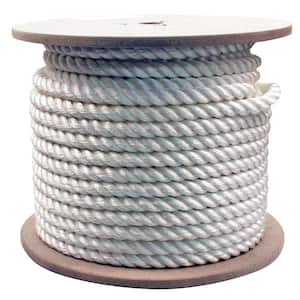 3/4 in. x 200 ft. Twisted Nylon Rope White