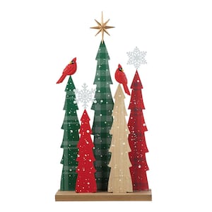 23.5 in. H Wooden Christmas Tree Table Decor (KD)
