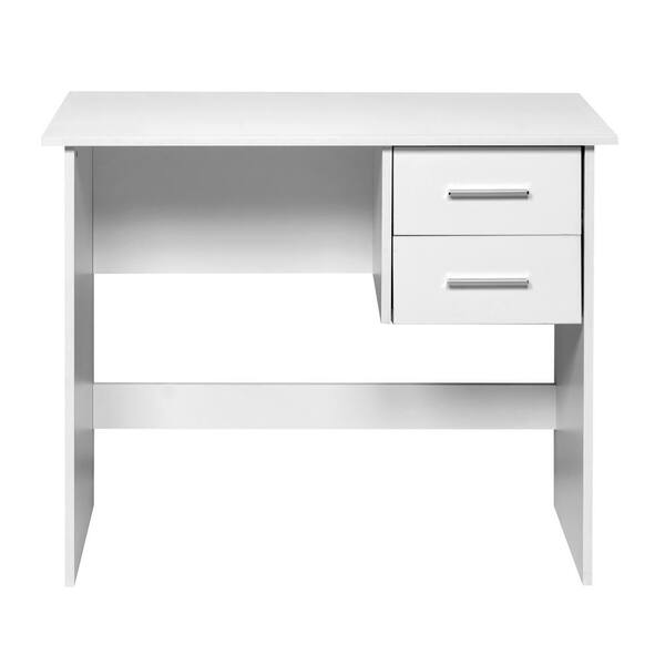 onespace adina 2 drawers writing desk white