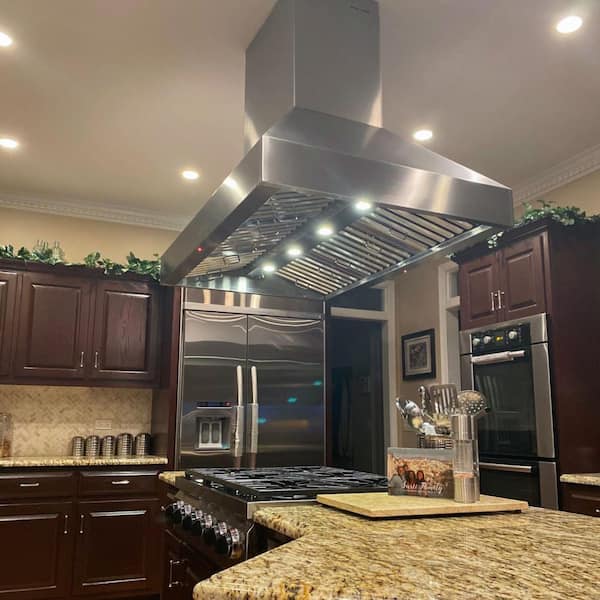 Proline PLJI 103.36 36 in. 1200 CFM Island Mount Range Hood