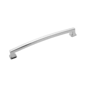 Bridges Collection 7-9/16 in. (192 mm) Center-to-Center Chrome Finish Cabinet Pull (10-Pack)