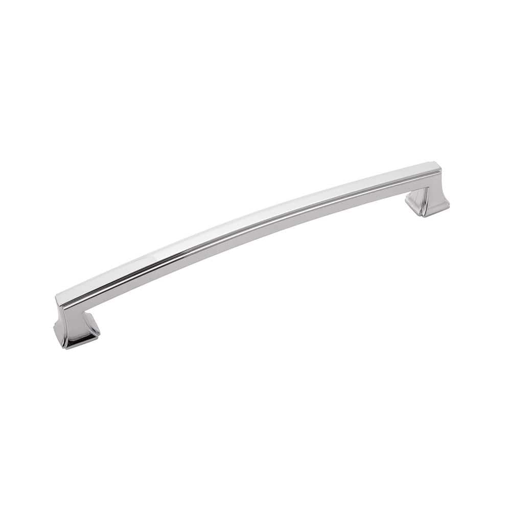Chrome Brushed Modern Bar Handle with Mounting Hardware