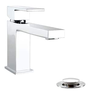 Belanger Single Hole Single-Handle Bathroom Faucet with Drain Assembly in Polished Chrome