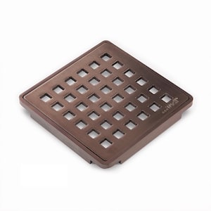 Drain Cover Oil Rubbed Bronze 3.75 in. W Floor Installation Kit for Accessory