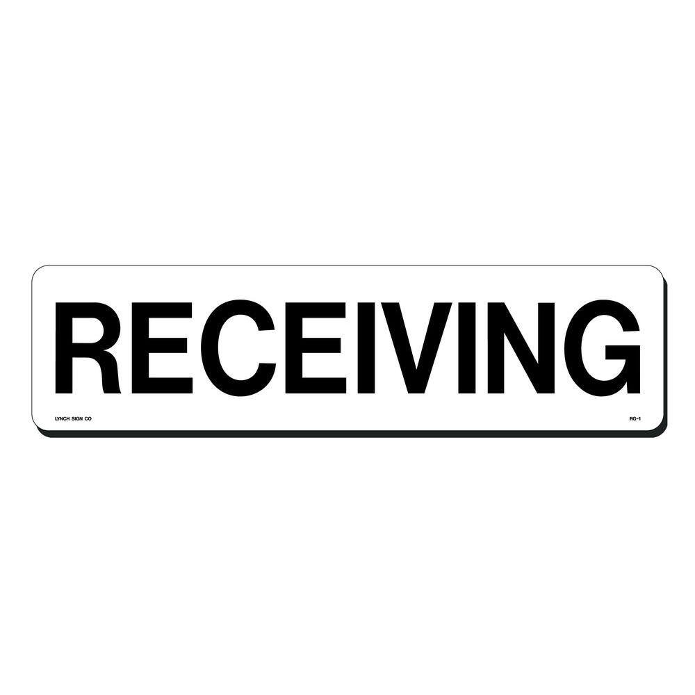19 in. x 5 in. Receiving Sign Printed on More Durable, Thicker, Longer Lasting Styrene Plastic price history on PriceWatchPro