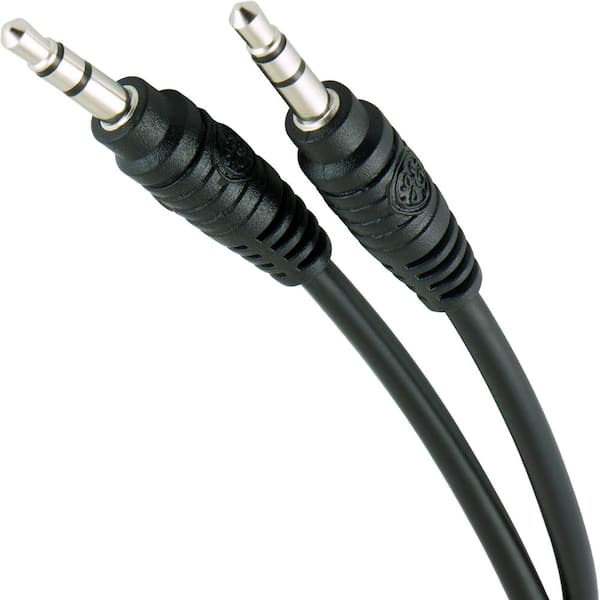 GE 6 ft. 3.5mm Audio Auxiliary Cable in Black