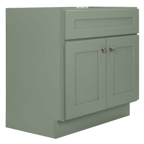 Design House Brookings 30 in. W x 21.7 in. D x 37 in. H Bath Vanity Cabinet without Top in Mossy Green, Assembled