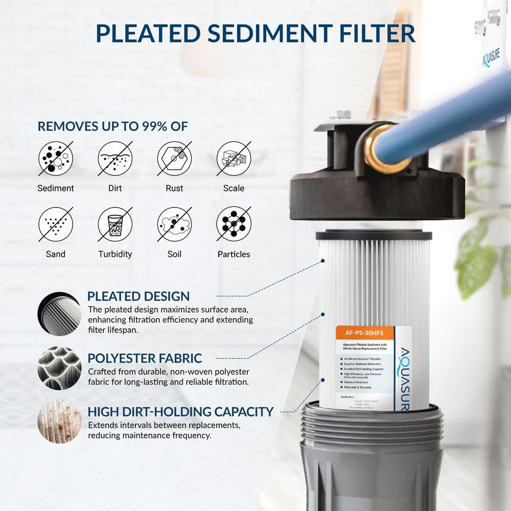 Aquasure 64,000 Grain Black Reinforced Fiberglass Water Softener System