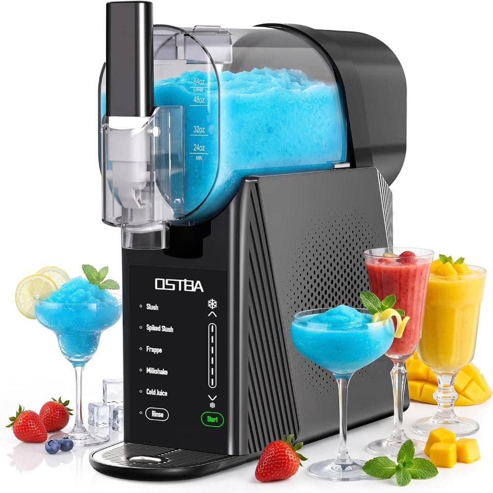 OSTBA 88 Oz. Countertop Slushy & Frozen Beverage Maker, No Ice Needed, Self‑Cleaning, Adjustable Consistency