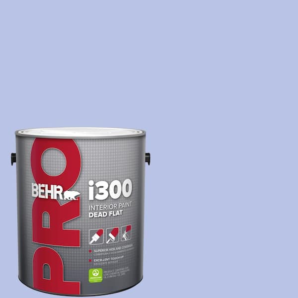 1 gal. #P540-3 Canterbury Bells Dead Flat Interior Paint