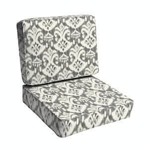 23.5 in. x 23 in. x 5 in. Deep Seating Outdoor Corded Cushion Set in Rivoli Graphite