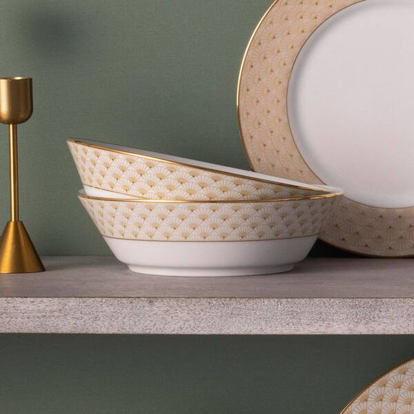 Noritake Trocadero Gold 7 in. 22 fl. oz. (Gold) Porcelain Soup