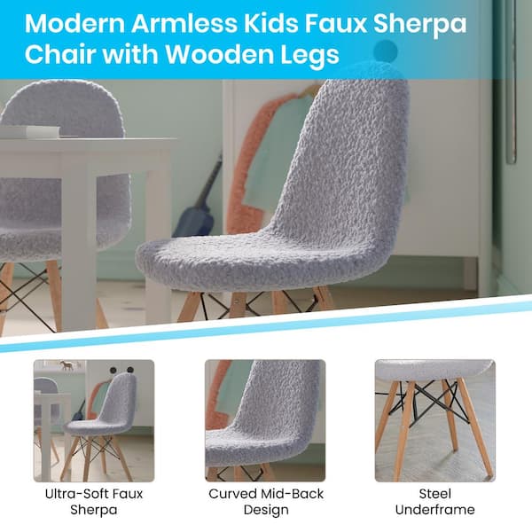 Kids discount fuzzy chair