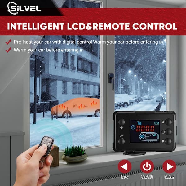 SILVEL 27304 BTU 8000W Red Diesel Heater Kerosene Space Heater w