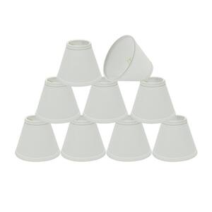 6 in. x 5 in. White Hardback Empire Lamp Shade (9-Pack)