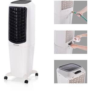 700 CFM 3 Speed Portable Evaporative Cooler for 426 sq.ft., Quiet, Low Energy, Compact Spot Fan and Humidifier in White