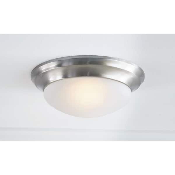 Generation Lighting - Nash 2-Light Brushed Nickel Flush Mount