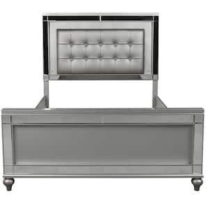 Valentino Silver King/Queen Bed Frame Side Rails