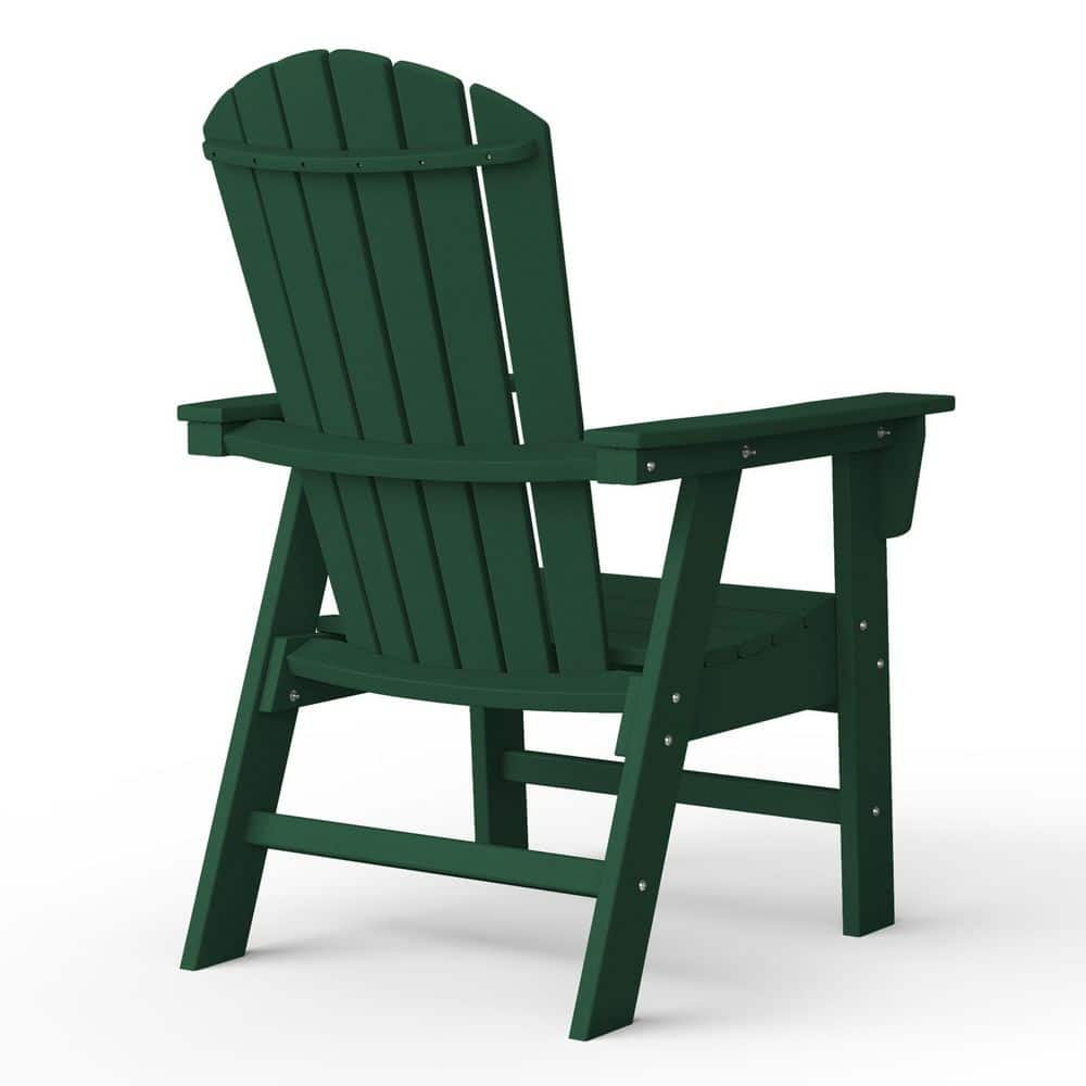 Altura Dark Green HDPE Adirondack Dining Chair
