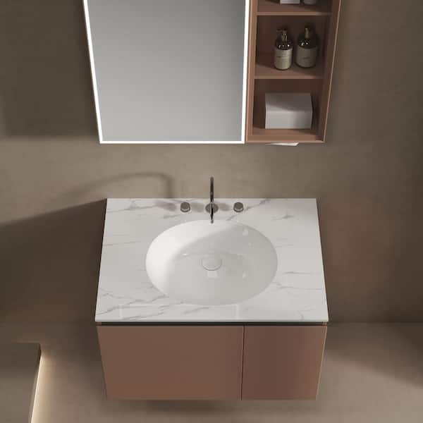 Barclay Products Kynlee 19.50 in. Undermount Oval Bathroom Sink in
